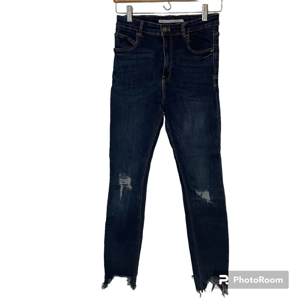 Zara High Rise Skinny Jeans size 6